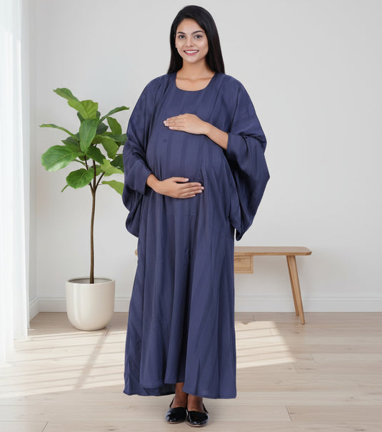 Grey Strokes Maternity Kaftan