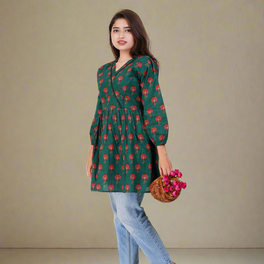 FLORA NEST MATERNITY TUNIC | Nursing & Maternity Tops | Feeding Tops | Peplum Tops