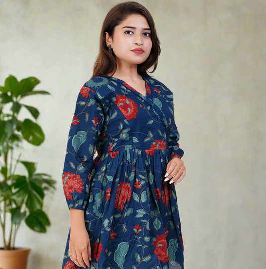 FLORA NEST MATERNITY TUNIC | Nursing & Maternity Tops | Feeding Tops | Peplum Tops