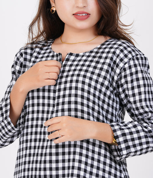 CLASSIC GINGHAM MATERNITY CO-ORD | Maternity & Nursing | Gingham Dress | Plaid Dress