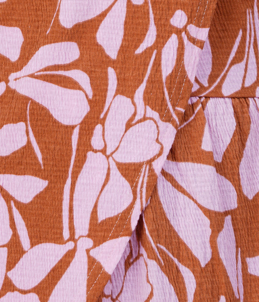 floral crush fabric material