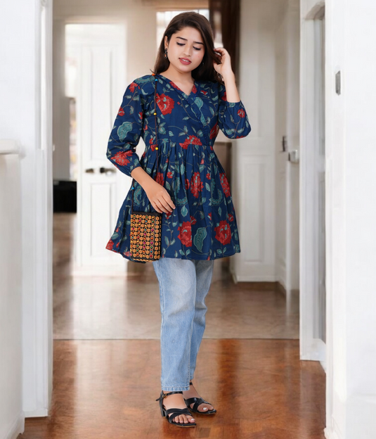 FLORA NEST MATERNITY TUNIC | Nursing & Maternity Tops | Feeding Tops | Peplum Tops