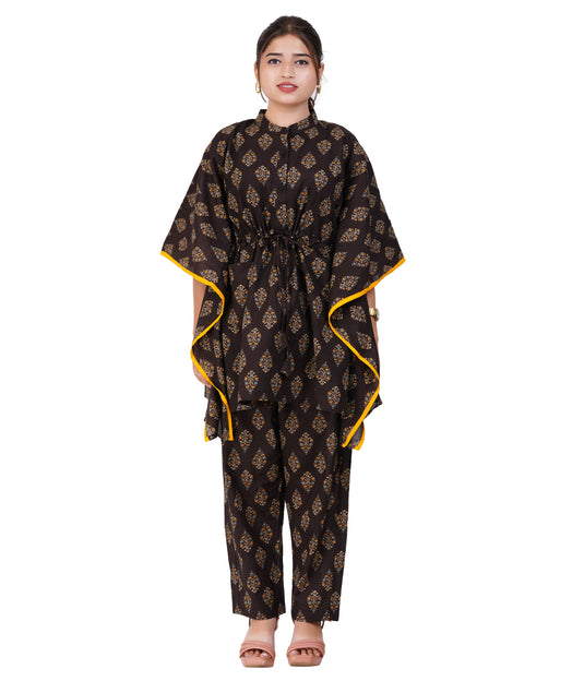 GENTLE GLOW KAFTAN CO-ORD | Nursing & Maternity Kaftan | Feeding Kaftan | Co-ord set