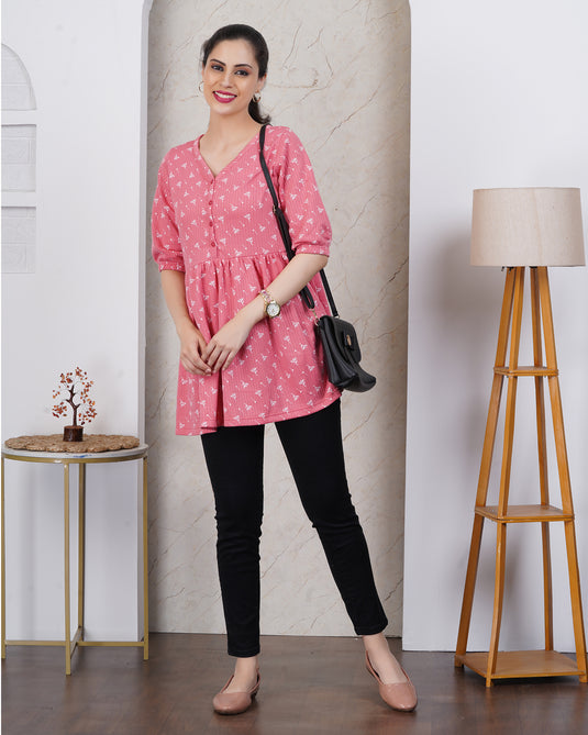 ROSE FERN MATERNITY TUNIC