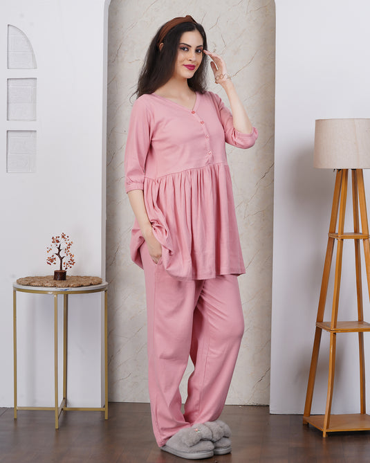 PINK CLOUD MATERNITY CO-ORD