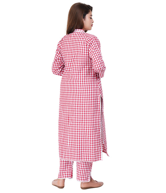 CHERRY GINGHAM MATERNITY CO-ORD | Maternity & Nursing | Gingham Dress | Plaid Dress