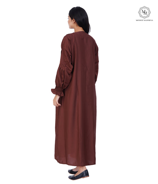 Brown Chocolate Maternity Abaya