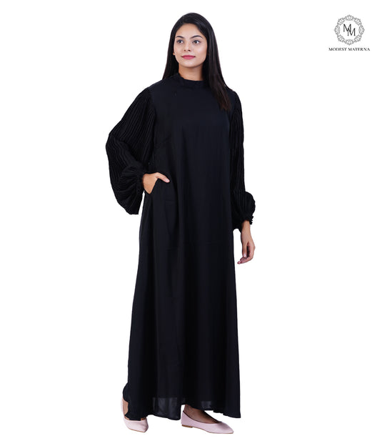 Black Crush Maternity Abaya