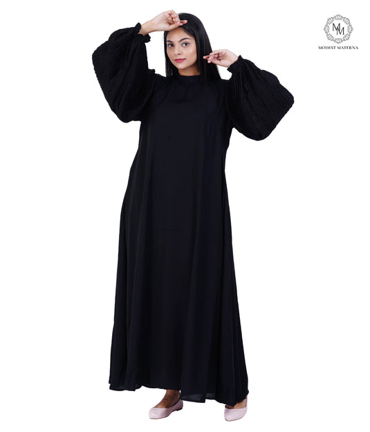 Black Crush Maternity Abaya