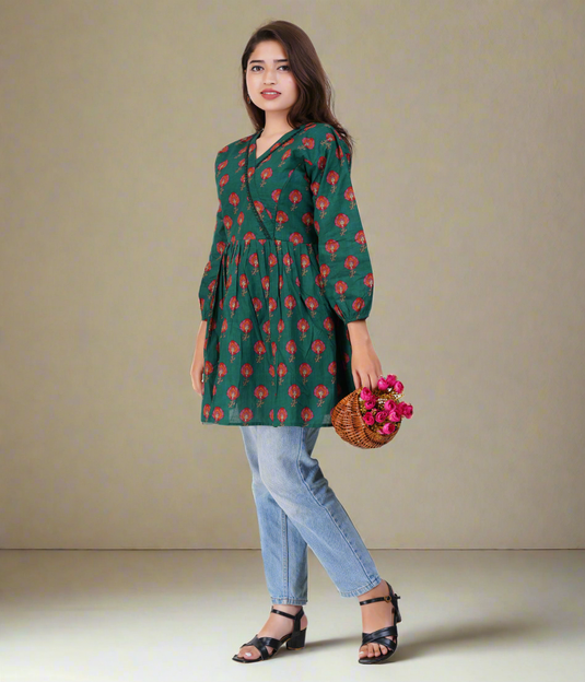 FLORA NEST MATERNITY TUNIC | Nursing & Maternity Tops | Feeding Tops | Peplum Tops