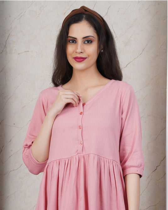 PINK CLOUD MATERNITY CO-ORD