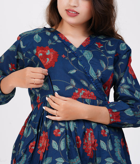 FLORA NEST MATERNITY TUNIC | Nursing & Maternity Tops | Feeding Tops | Peplum Tops