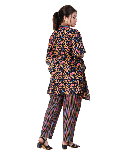 LUXE BOTANICA KAFTAN CO-ORD | Nursing & Maternity Kaftan | Feeding Kaftan | Co-ord set