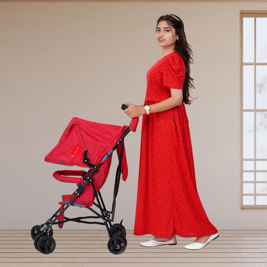 RED CHEETAH LOUNGE DRESS Maternity & Nursing Dress | Pregnancy & Feeding Dress | Maxi Dress