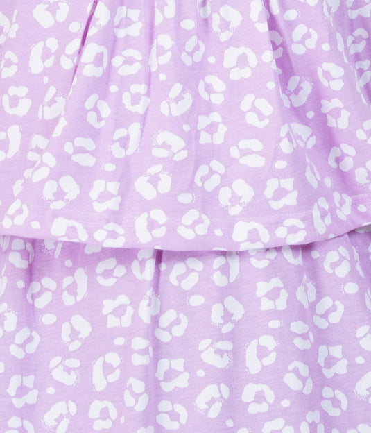 PINK CHEETAH LOUNGE DRESS for Maternity & Nursing | Soft Cotton, Zipless Feeding | Elegant Pregnancy Maxi Dress I
