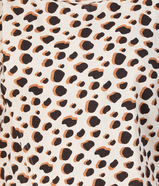Caramel Sauce Lounge Tee | Zipless Criss-Cross Maternity T-Shirt | 100% Cotton, Nursing-Friendly, Feeding T-shirt