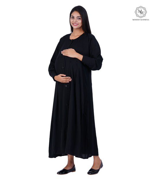 Black BigB Maternity Abaya