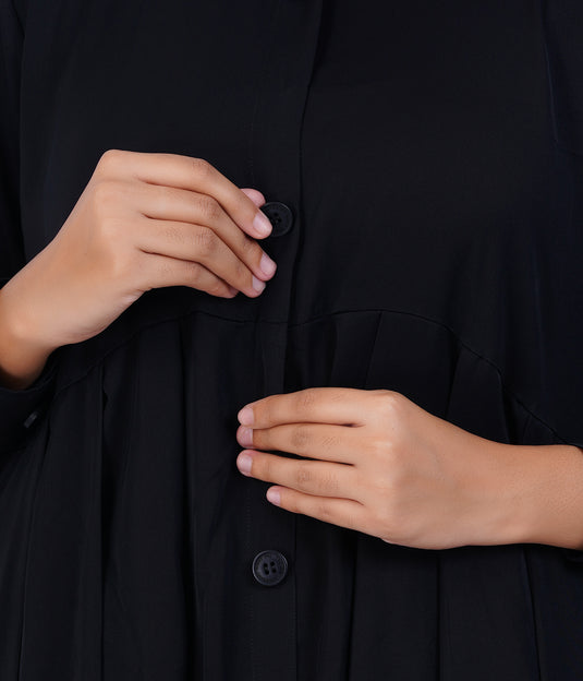 Black BigB Maternity Abaya