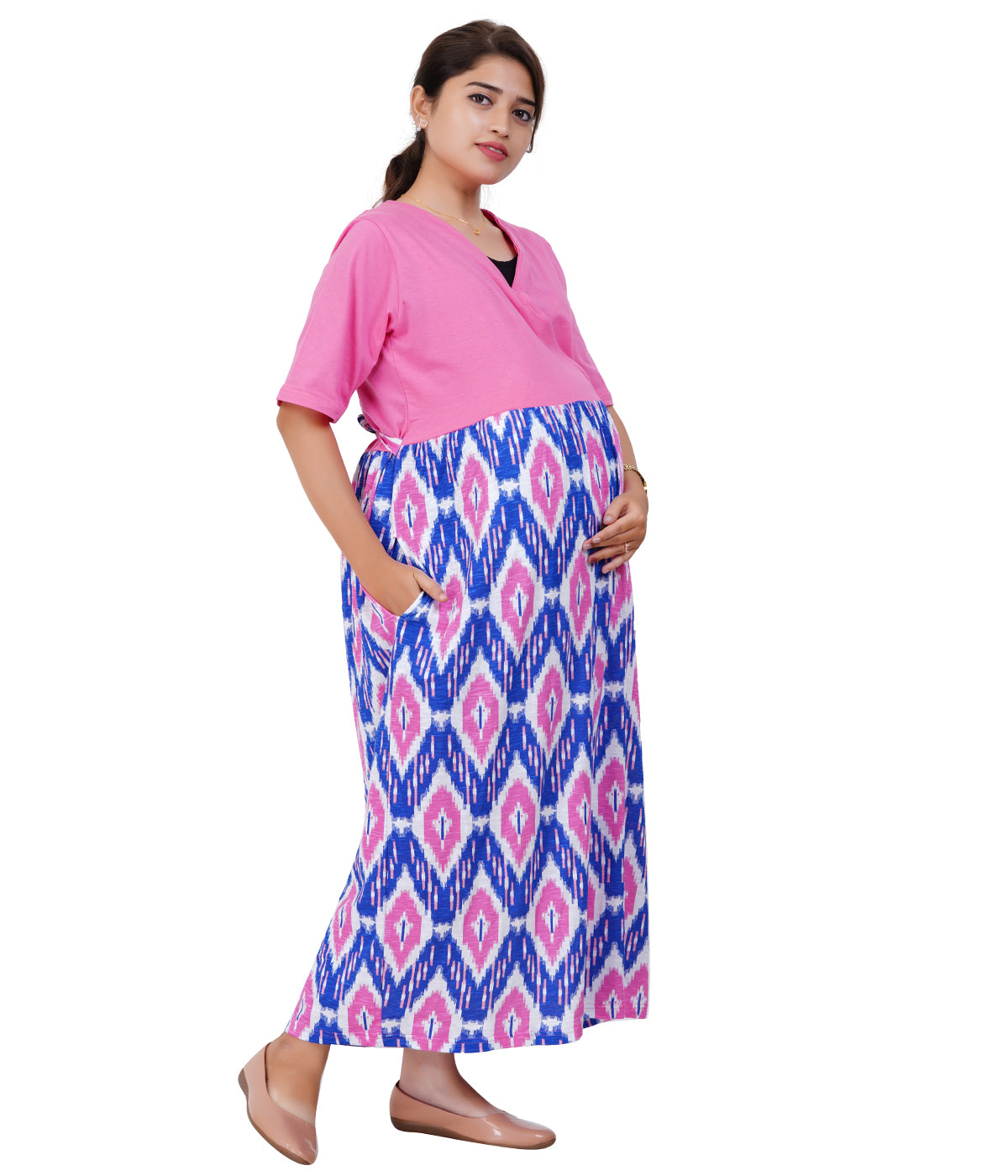 COTTON CANDY LOUNGE DRESS Maternity & Nursing Dress | Pregnancy & Feed COTTON CANDY LOUNGE DRESS Maternity & Nursing Dress | Pregnancy & Feed