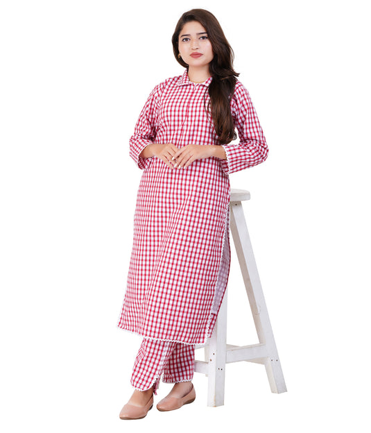 CHERRY GINGHAM MATERNITY CO-ORD | Maternity & Nursing | Gingham Dress | Plaid Dress